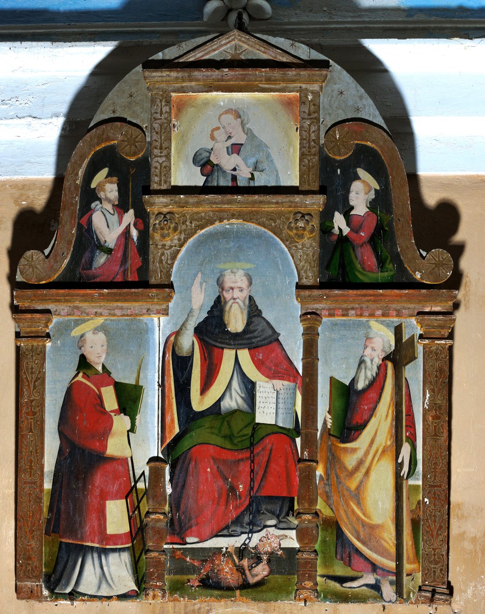 圣伯纳德三联画，约 1578 年（绘画） 作者 朱利奥·德·罗西
