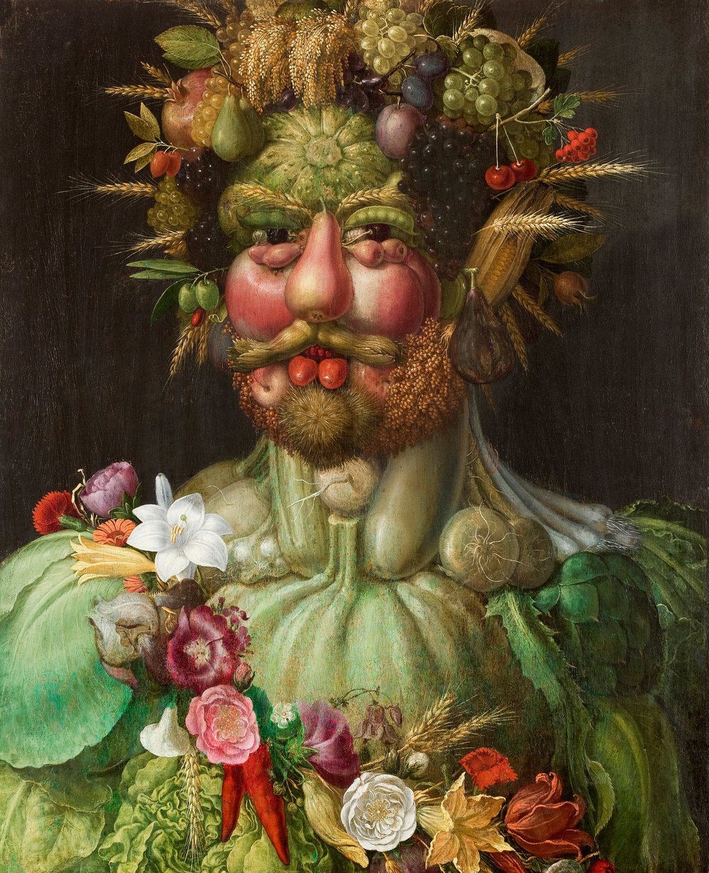 哈布斯堡的鲁道夫二世作为Vertumnus 作者 朱塞佩·阿辛博多