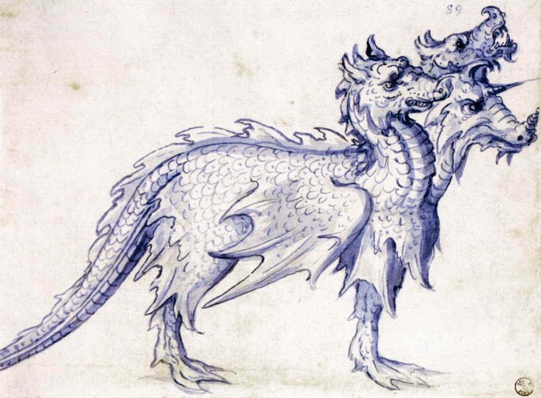 Cerberus的草图 作者 朱塞佩·阿辛博多