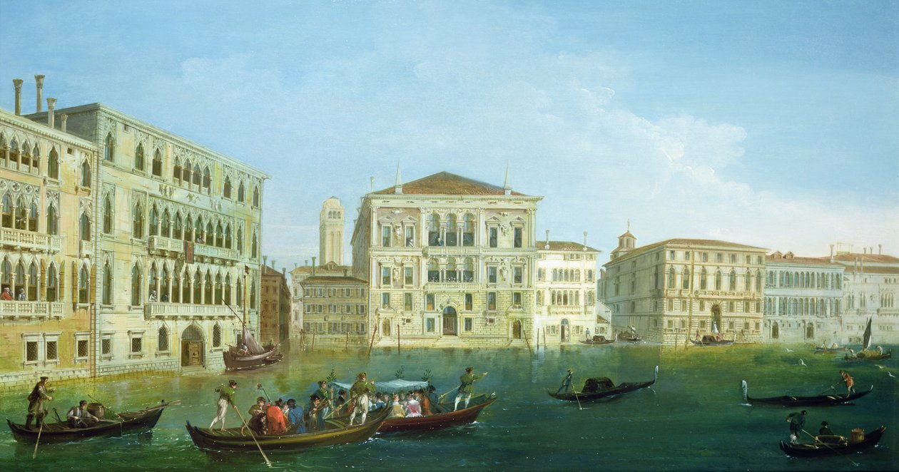 Casa Foscari和Palazzo Balbi，来自威尼斯大运河 作者 朱塞佩·贝纳迪诺·比森