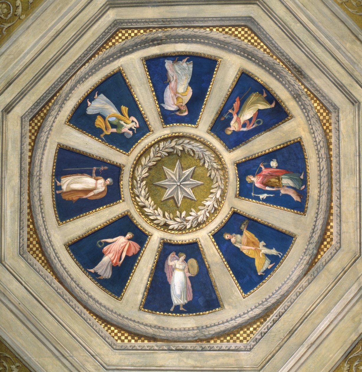 17世纪70年代罗马Palazzo Chigi的Maenad天花板 作者 朱塞佩·凯德斯（Giuseppe Cades）