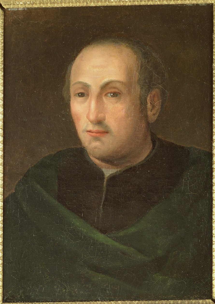 克里斯托弗·哥伦布（c.1451-1506），1788年在乌菲齐（Uffizi）绘画 作者 朱塞佩·卡伦迪（Giuseppe Calendi）