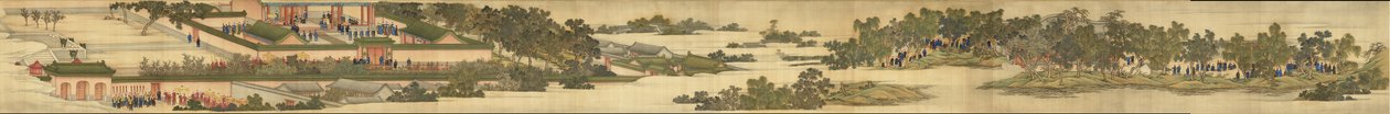 帝国蚕桑仪式（滚动4-“提供茧”） 作者 郎世宁