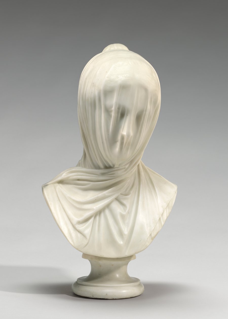 面纱修女，1860年（大理石） 作者 朱塞佩·克罗夫（Giuseppe Croff）