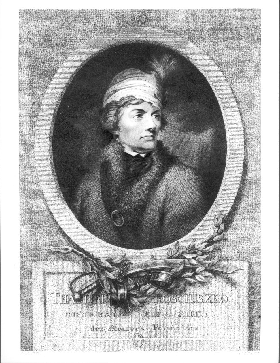 Tadeusz Kosciuszko（1746-1817），由Christiaan Josi（d.1828）刻，1794-98出版 作者 朱塞佩或约瑟夫·格拉西