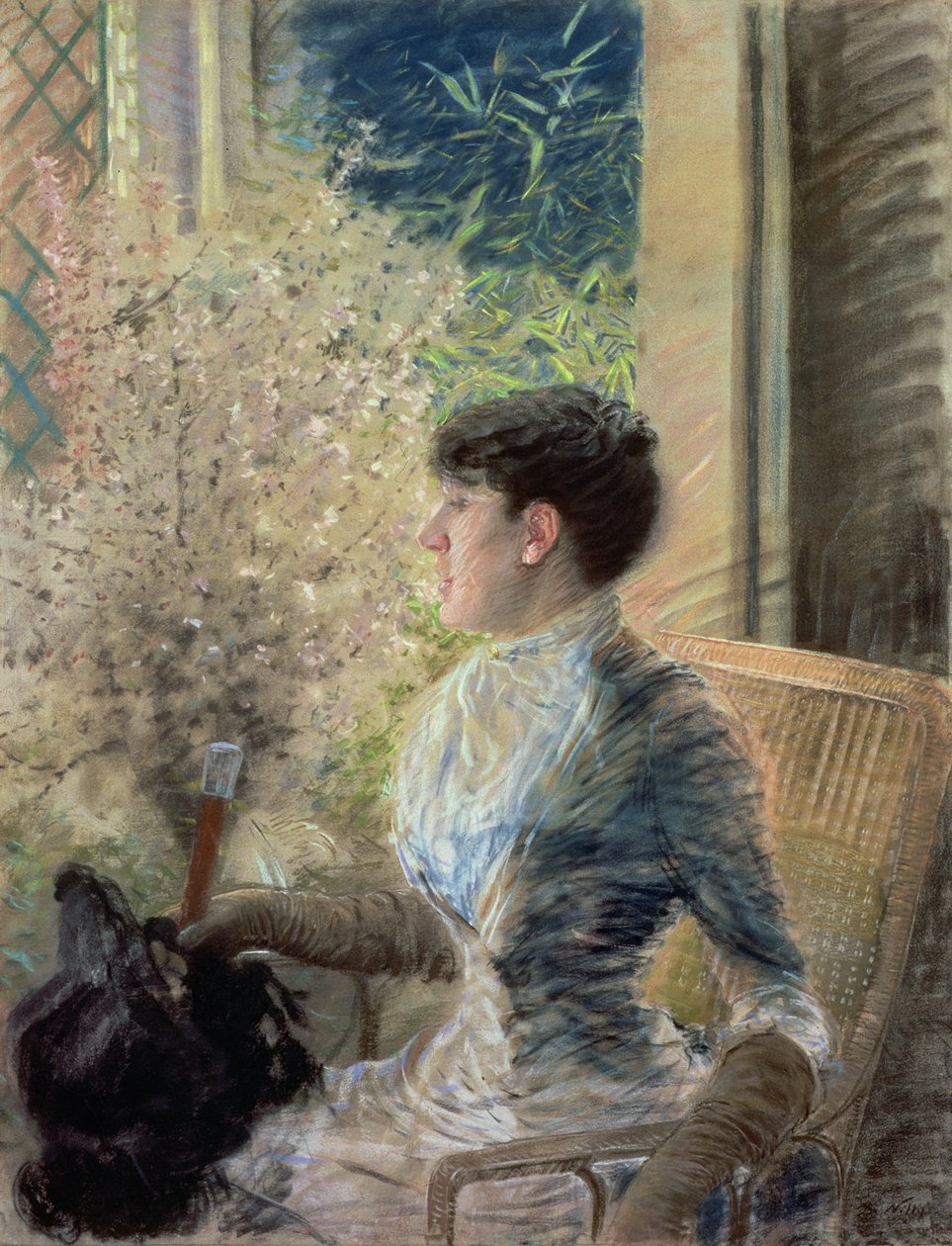 弓窗，1883年 作者 朱塞佩·德·尼蒂斯