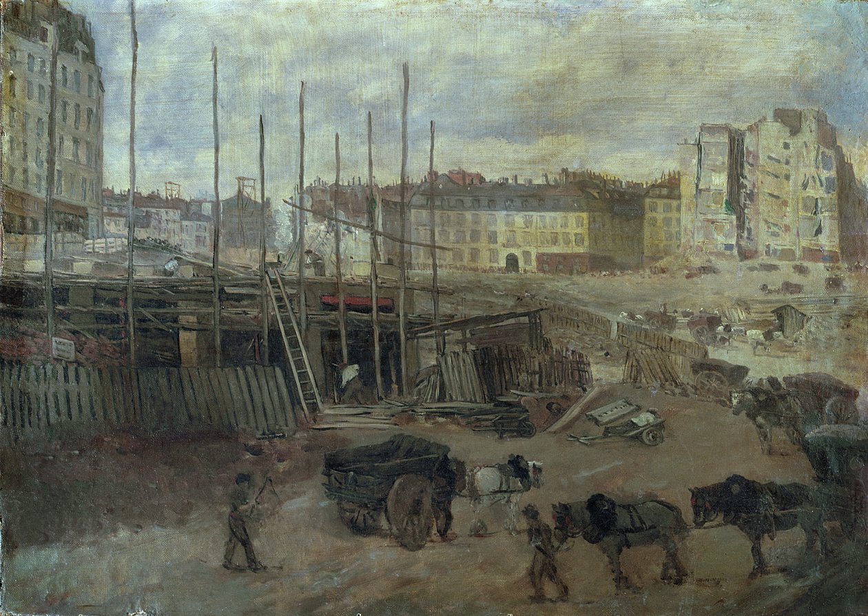 The Avenue de L&39;Opera，1878 作者 朱塞佩·德·尼蒂斯