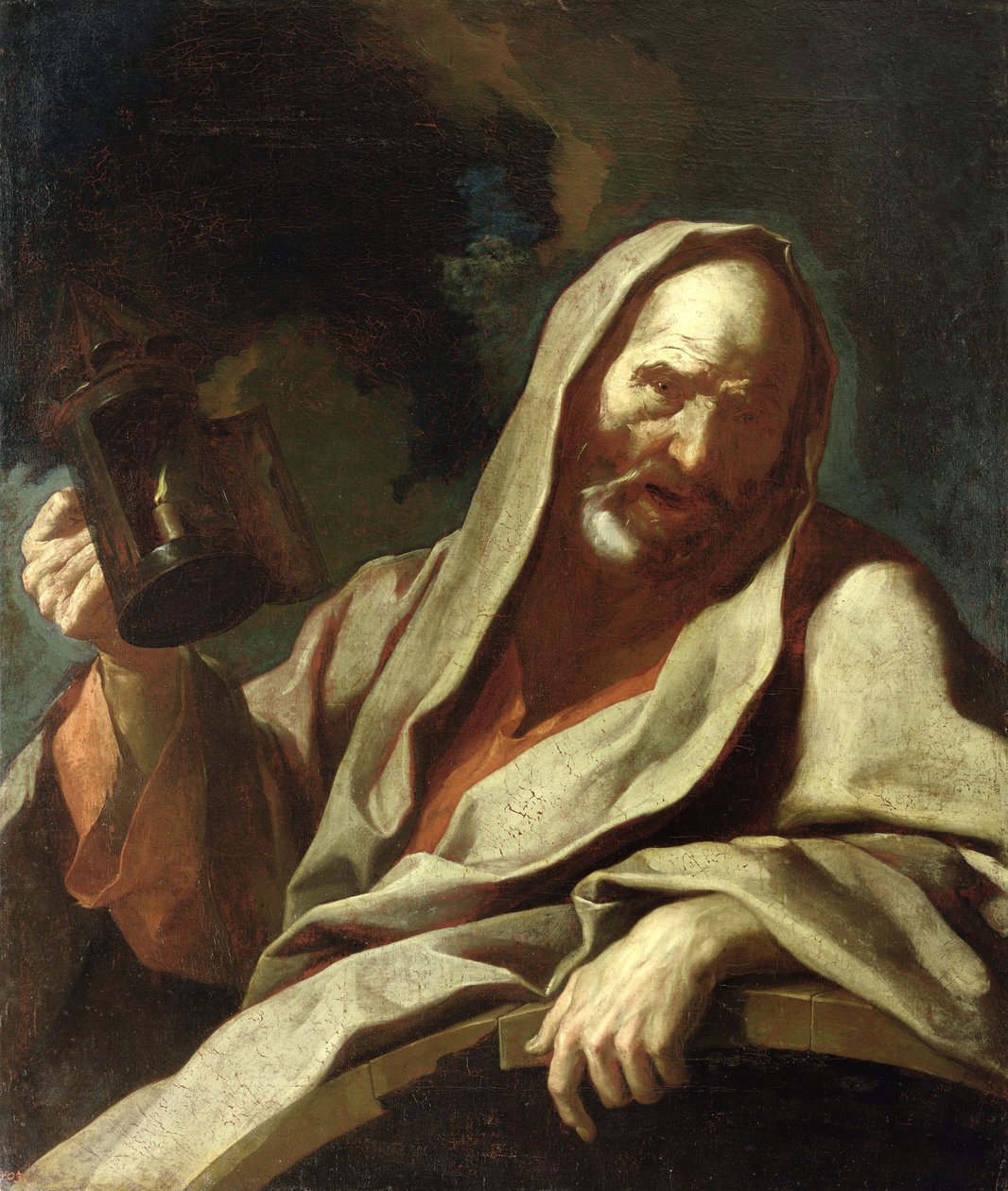 Diogenes（公元前412  -  323年）与他的灯笼，1720-40 作者 朱塞佩·安东尼奥·佩特里尼