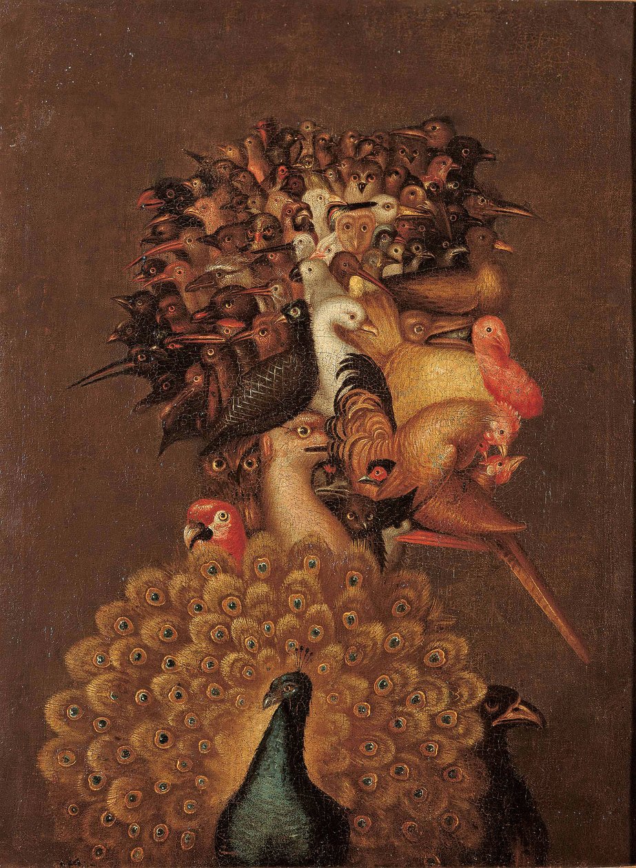Air - Giuseppe Arcimboldo (1527-1593). Oil on canvas, ca 1566. Dimension : 74.4x56 cm Private Collection 作者 朱塞佩·阿辛博多