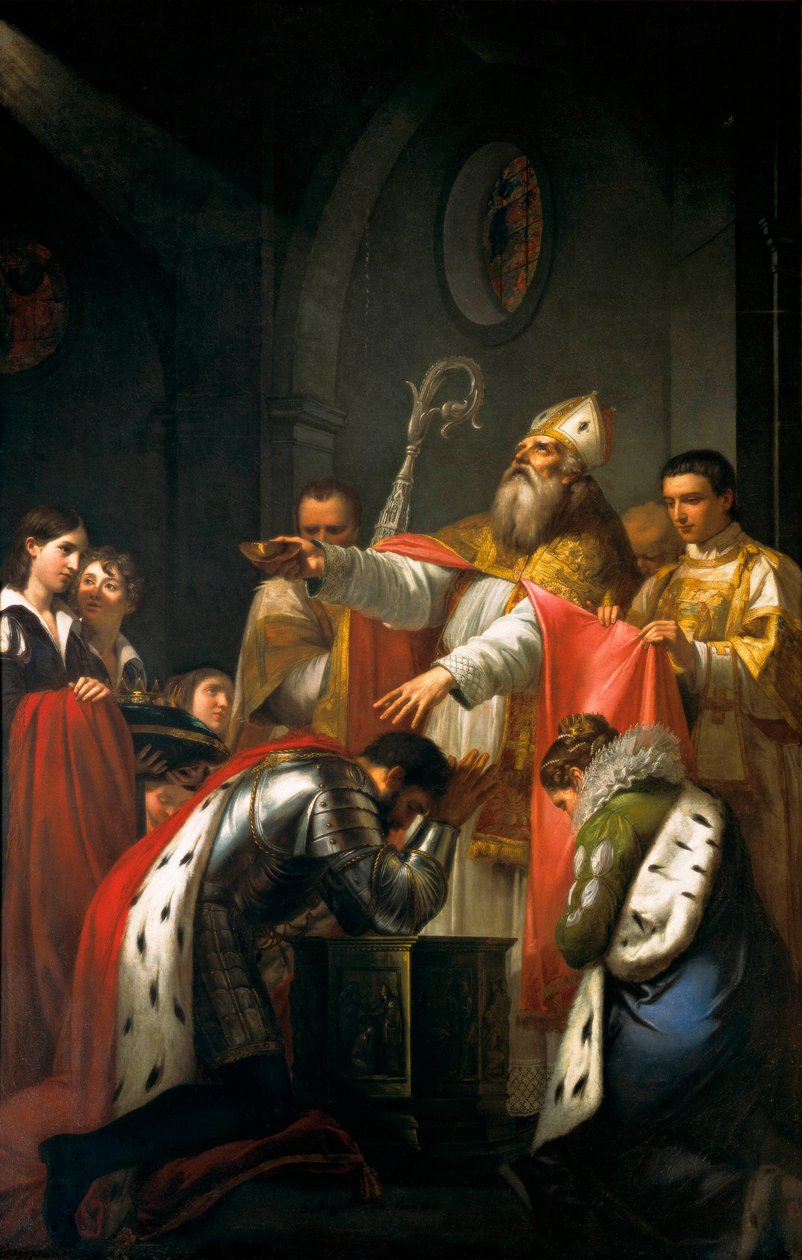The Baptism of Clovis I 作者 朱塞佩·贝佐利