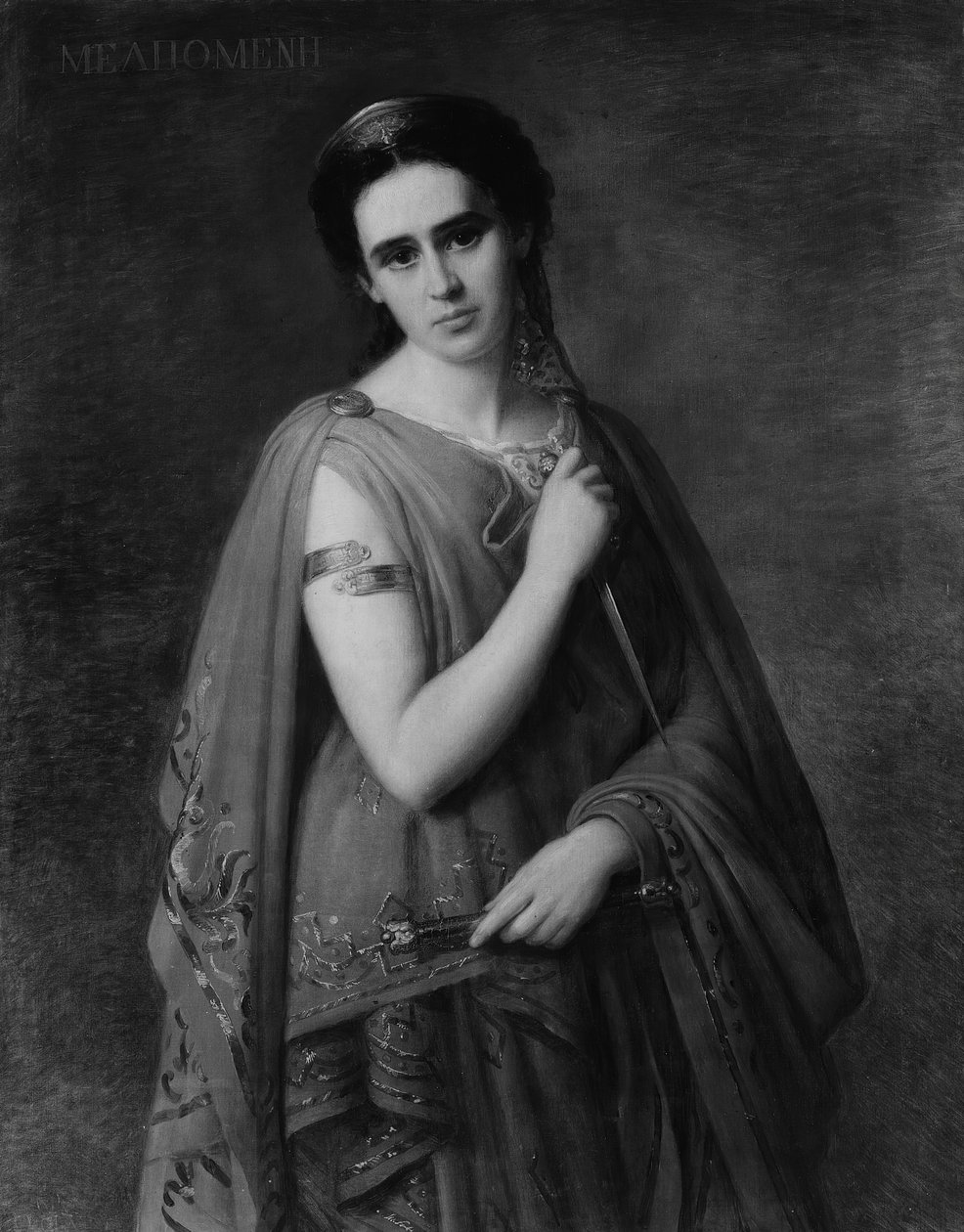 Melpomene，1869年。 作者 朱塞佩·法格纳尼（Giuseppe Fagnani）