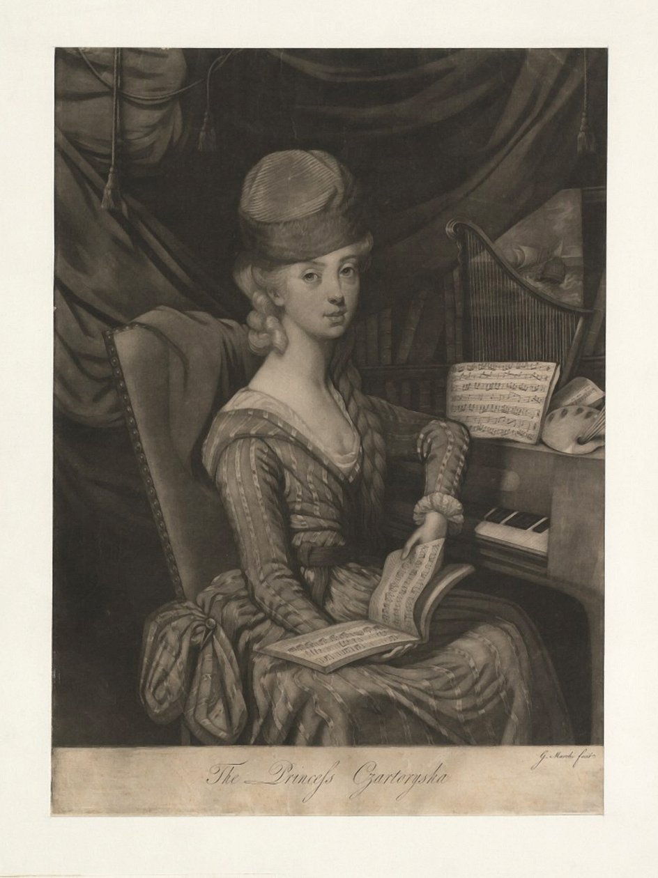 Izabela Czartoryska公主（1746-1835）的肖像，1777年，弗莱明伯爵夫人。 作者 朱塞佩·菲利波·利贝拉蒂·马尔奇