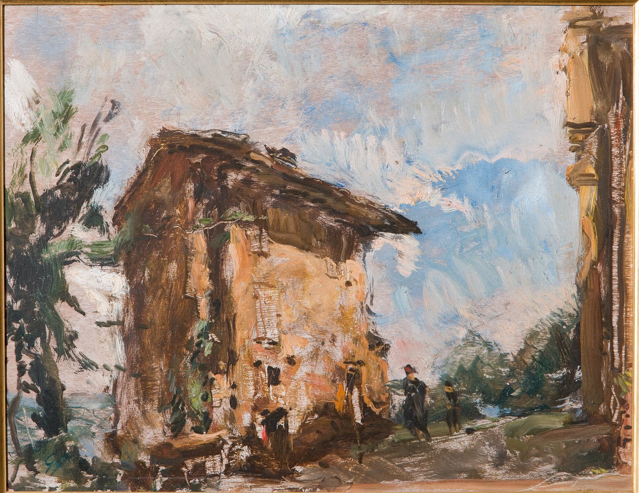 农舍（胶合板油画） 作者 朱塞佩·格拉齐奥西