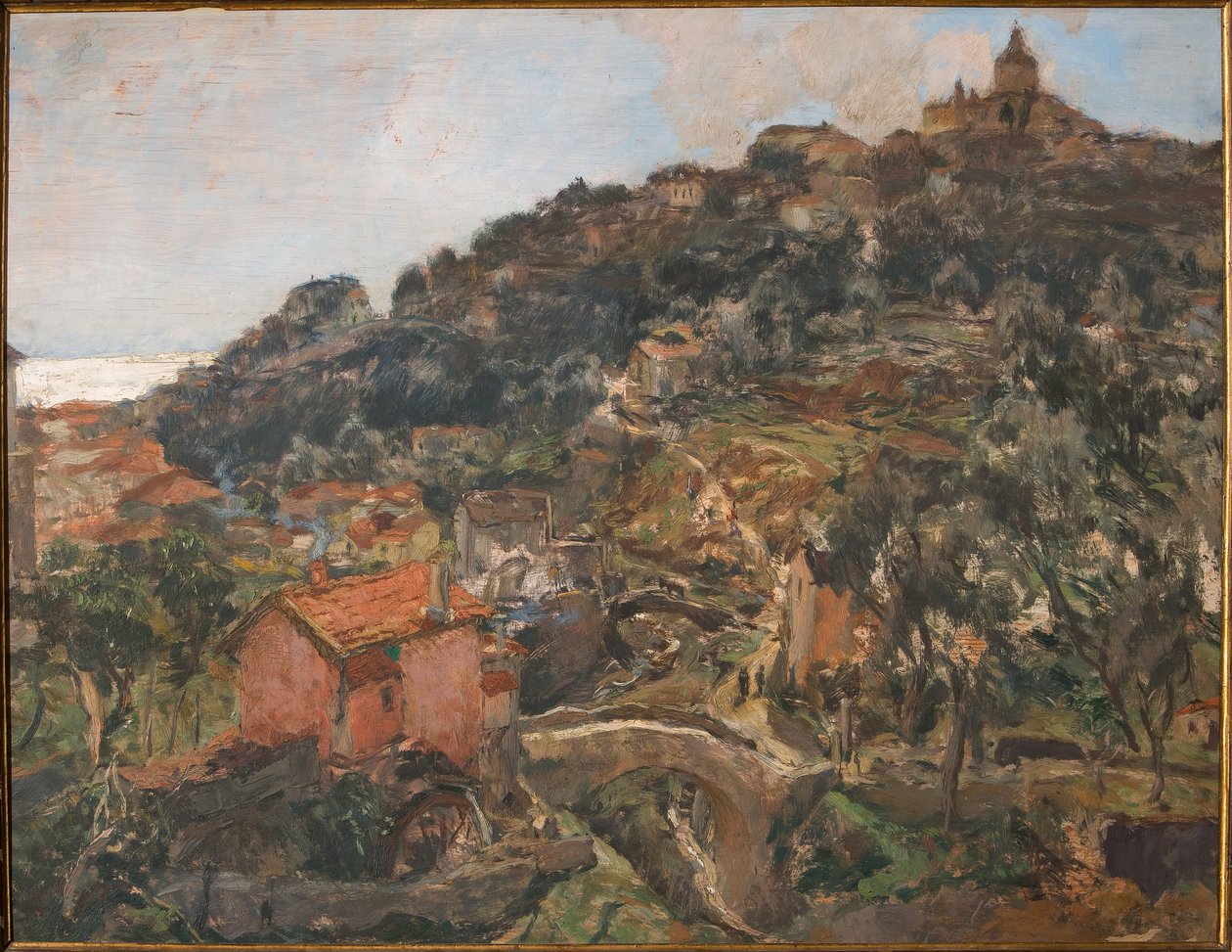 圣雷莫（胶合板油画） 作者 朱塞佩·格拉齐奥西