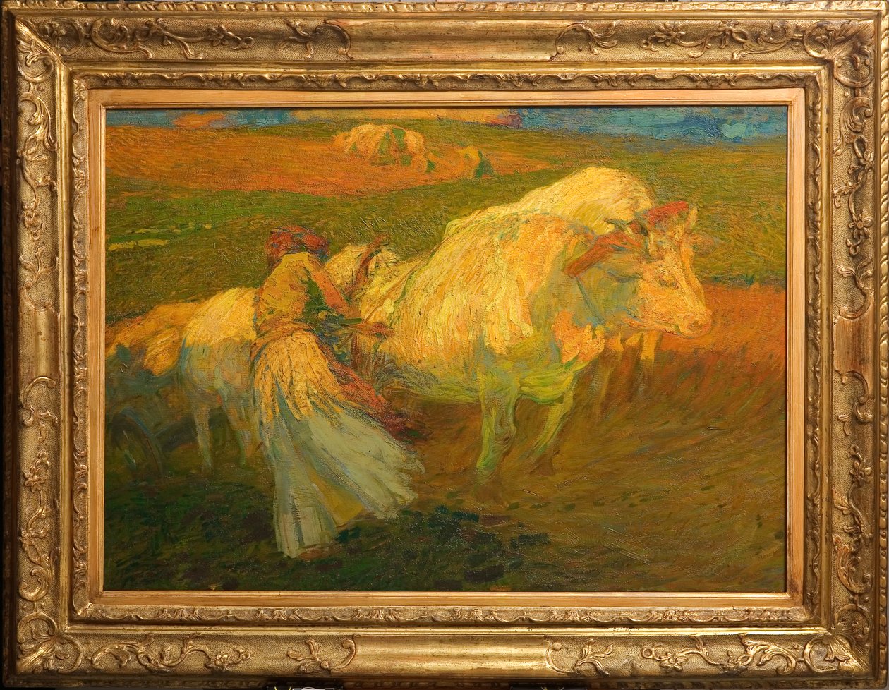 犁地》（纸板油画） 作者 朱塞佩·格拉齐奥西