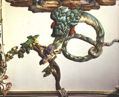 沙龙奇诺（中国室）细节描绘精心制作的龙，1769（瓷器）（另见93237-8） 作者 朱塞佩·格里奇