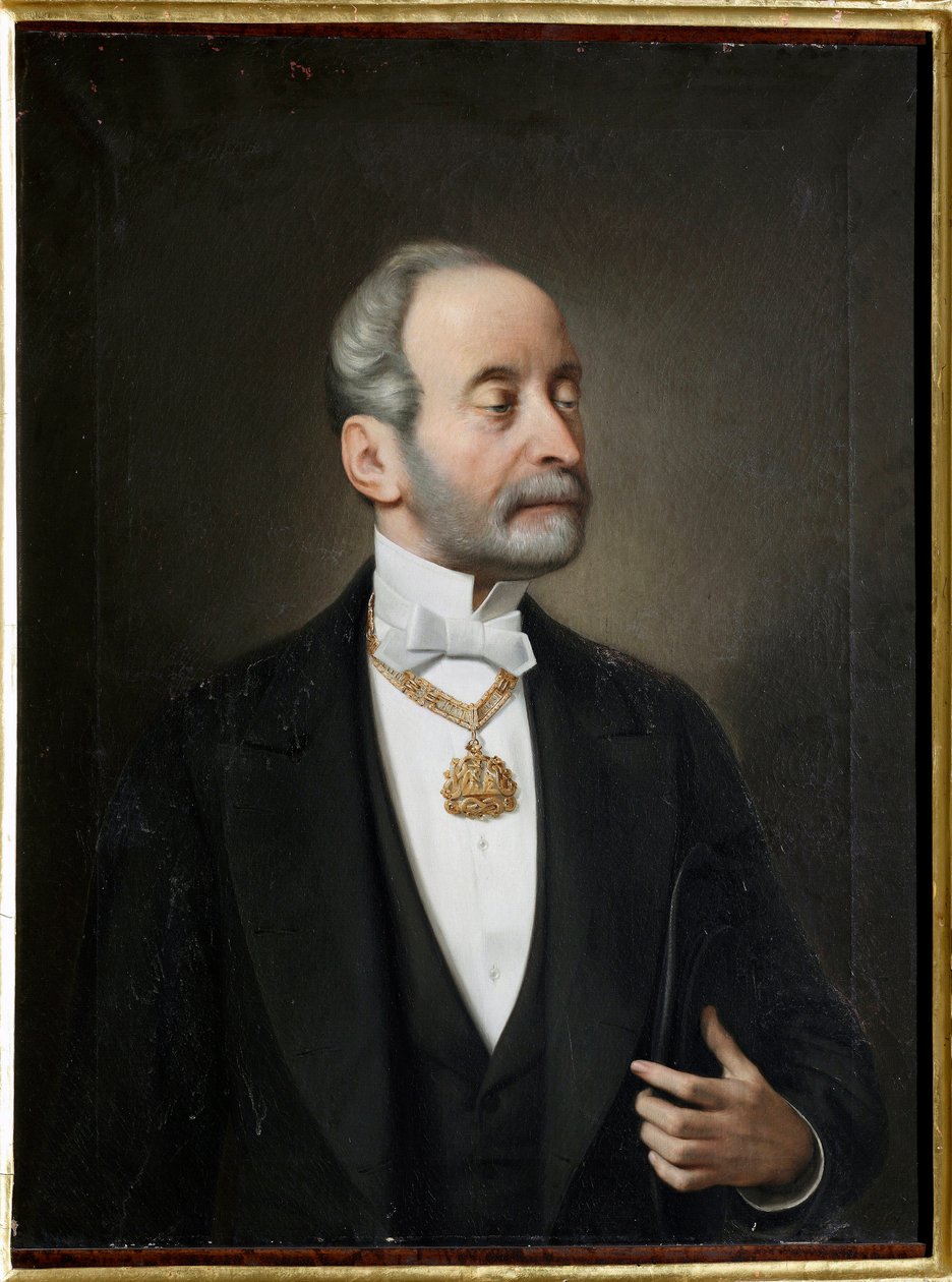 法拉利拉斐尔的肖像，加列拉公爵 (1803-1876) Giuseppe Isola (1808-1893) 绘画 1876 年 Genes, Musei di Strada Nuova 作者 朱塞佩·伊索拉（Giuseppe Isola）