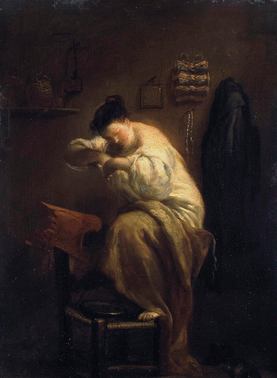 寻找跳蚤的女人》，1710年代。 作者 朱塞佩·玛丽亚·克雷斯皮
