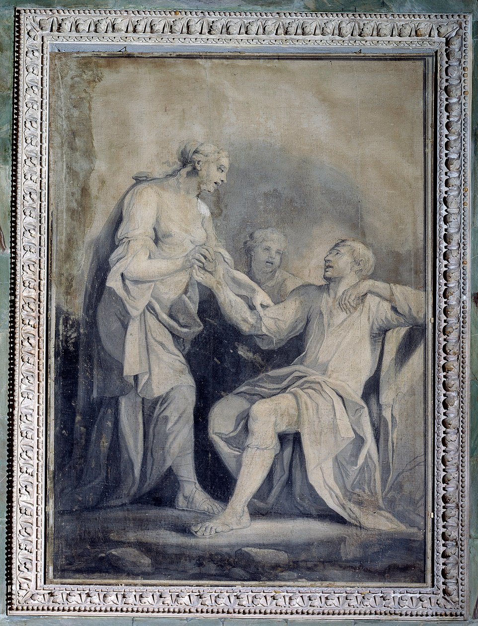 人类协助不幸（单色绘画 作者 朱塞佩·帕加内利（Giuseppe Paganelli）