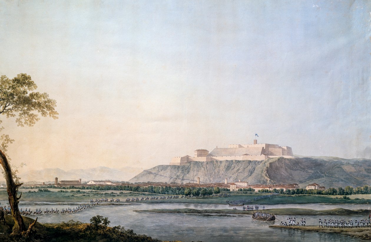 法军穿越斯基里维亚，朱塞佩-皮特罗-巴盖蒂（1764-1831）的画作，拿破仑战争时期，意大利 作者 朱塞佩·皮埃特罗·巴吉蒂