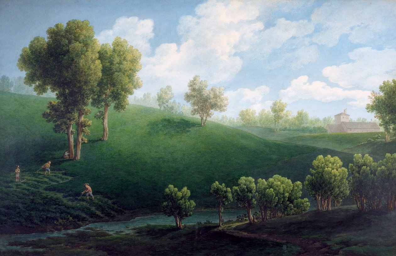 梦幻般的风景，朱塞佩-彼得-巴盖蒂（1764-1831）的作品 作者 朱塞佩·皮埃特罗·巴吉蒂