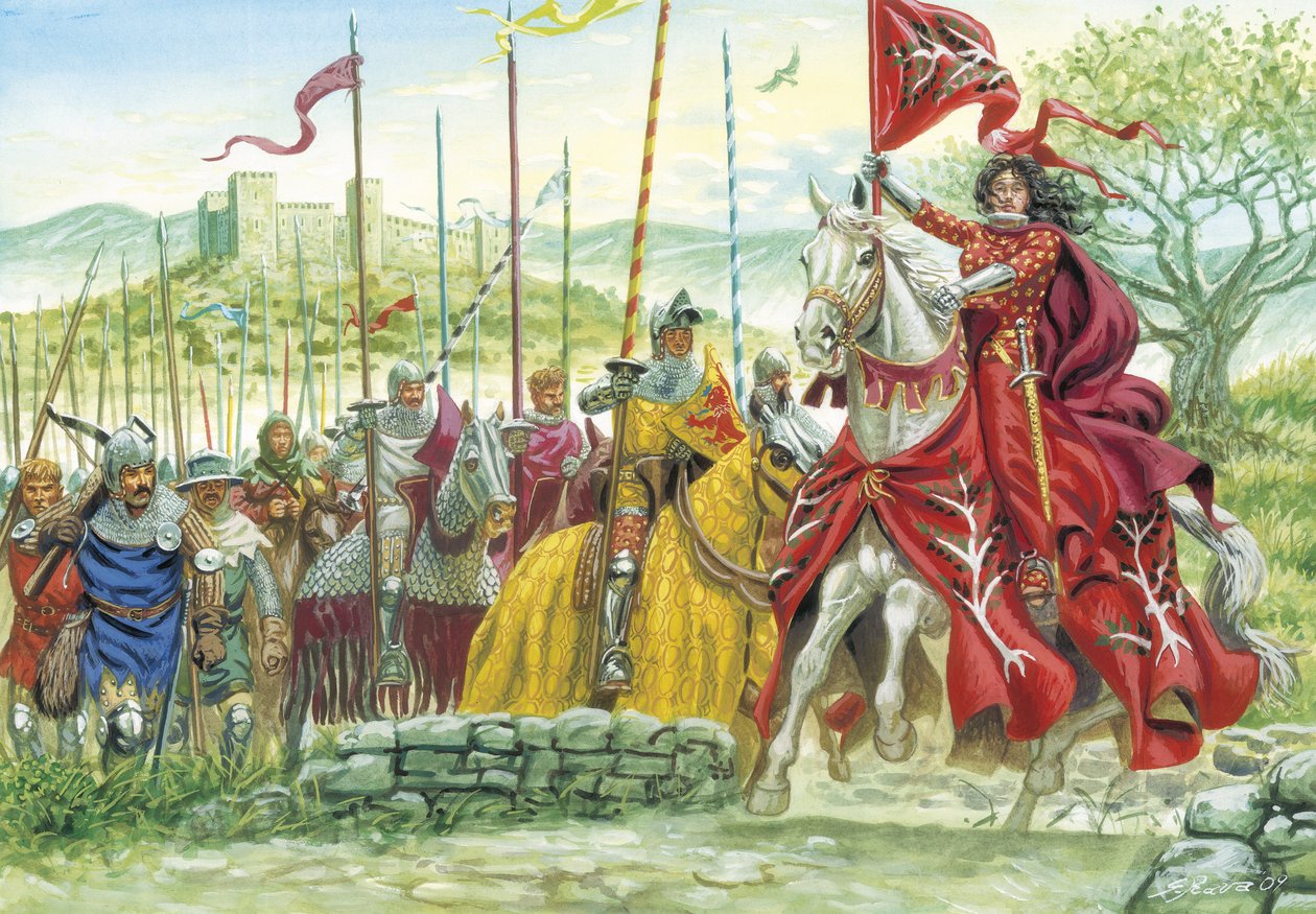 埃莱奥诺尔-达尔伯雷（1340-1404 年）在撒丁岛率军作战 作者 朱塞佩·拉瓦（Giuseppe Rava）