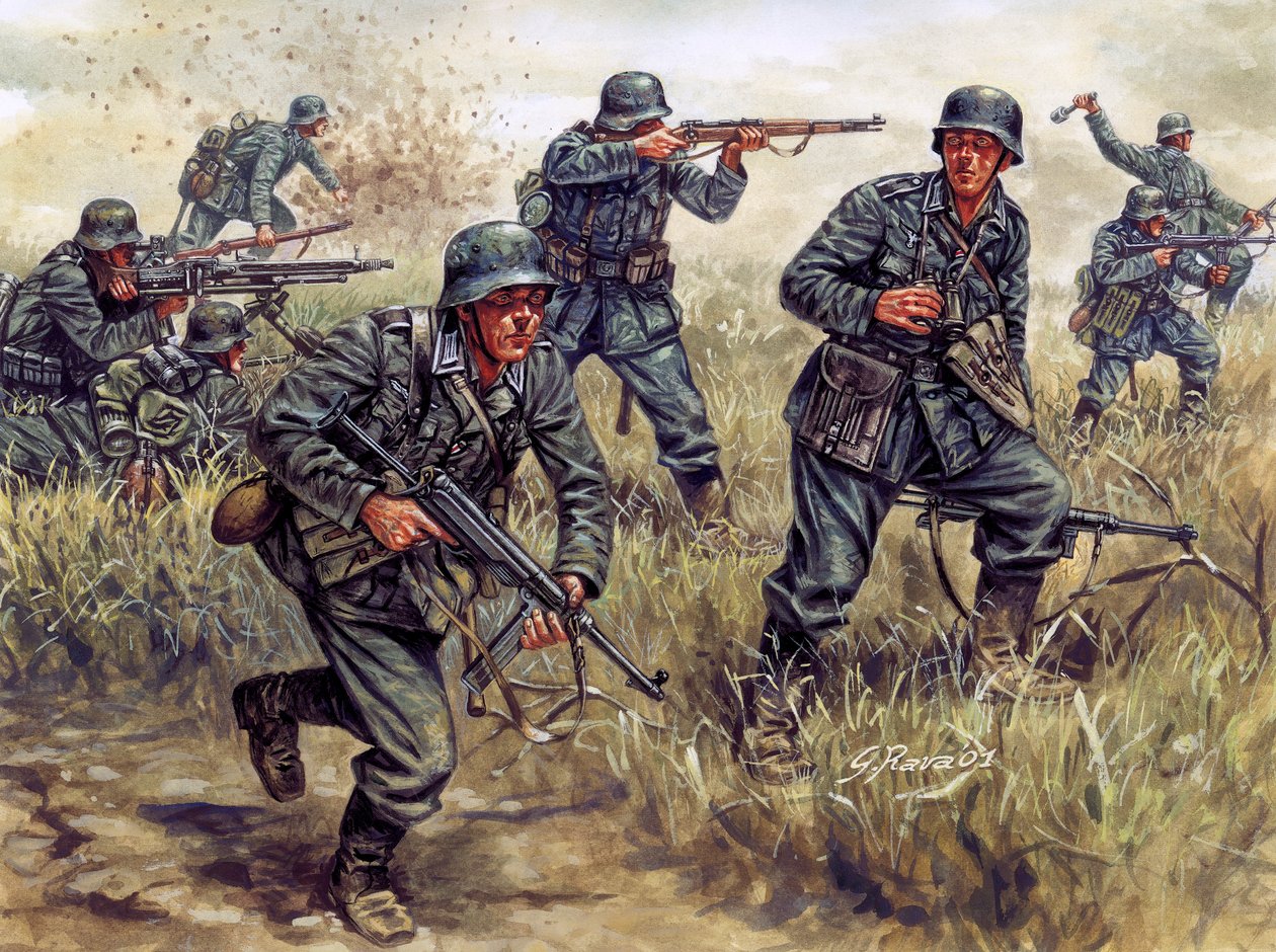 第二次世界大战：德国步兵在法国 作者 朱塞佩·拉瓦（Giuseppe Rava）
