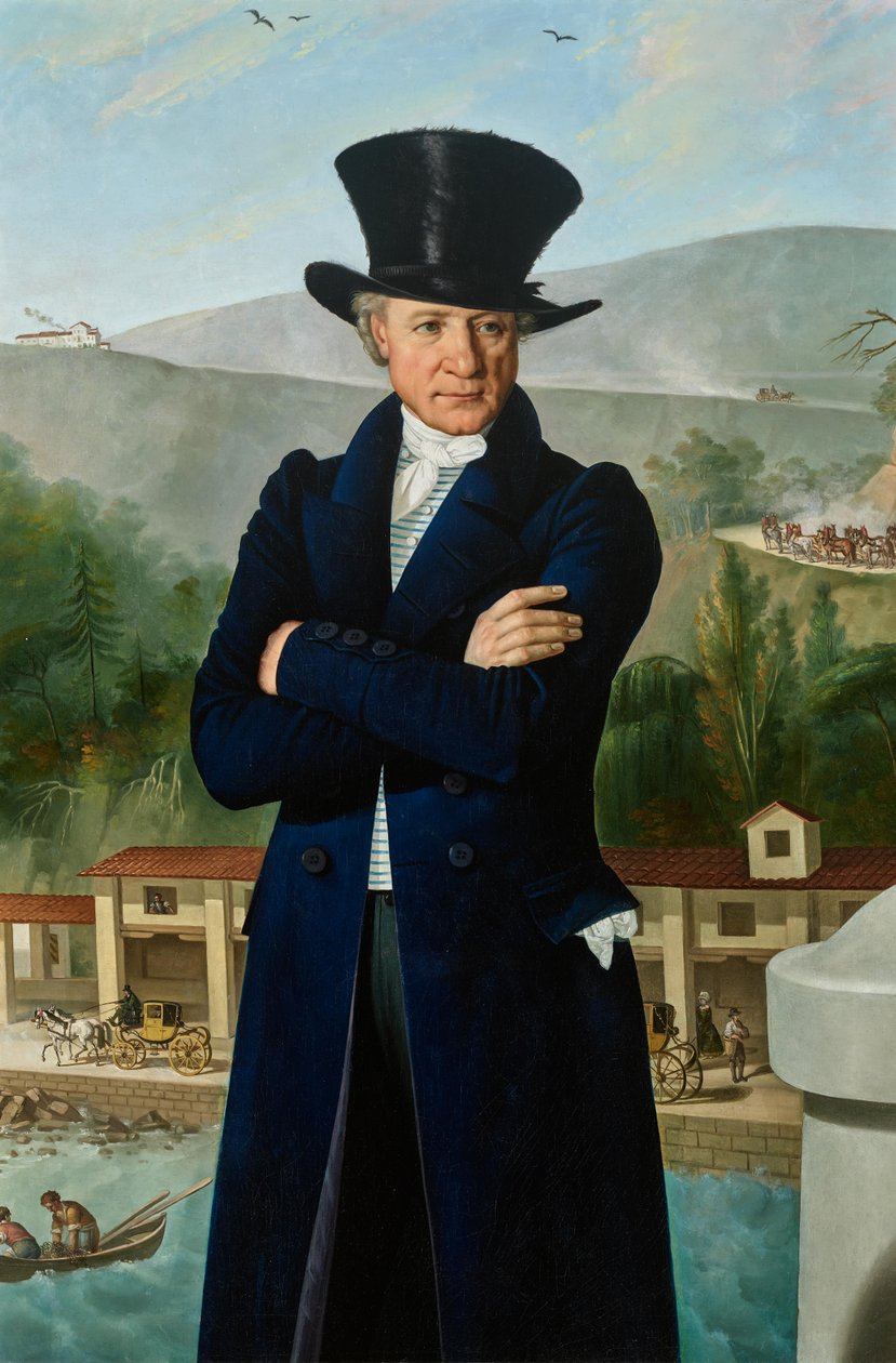 的里雅斯特港口的运输承包商保罗-普雷尼奇（Paolo Preinitsch，1762 年出生于罗塞格，1840 年卒于的里雅斯特 作者 朱塞佩·托明兹（Giuseppe Tominz）