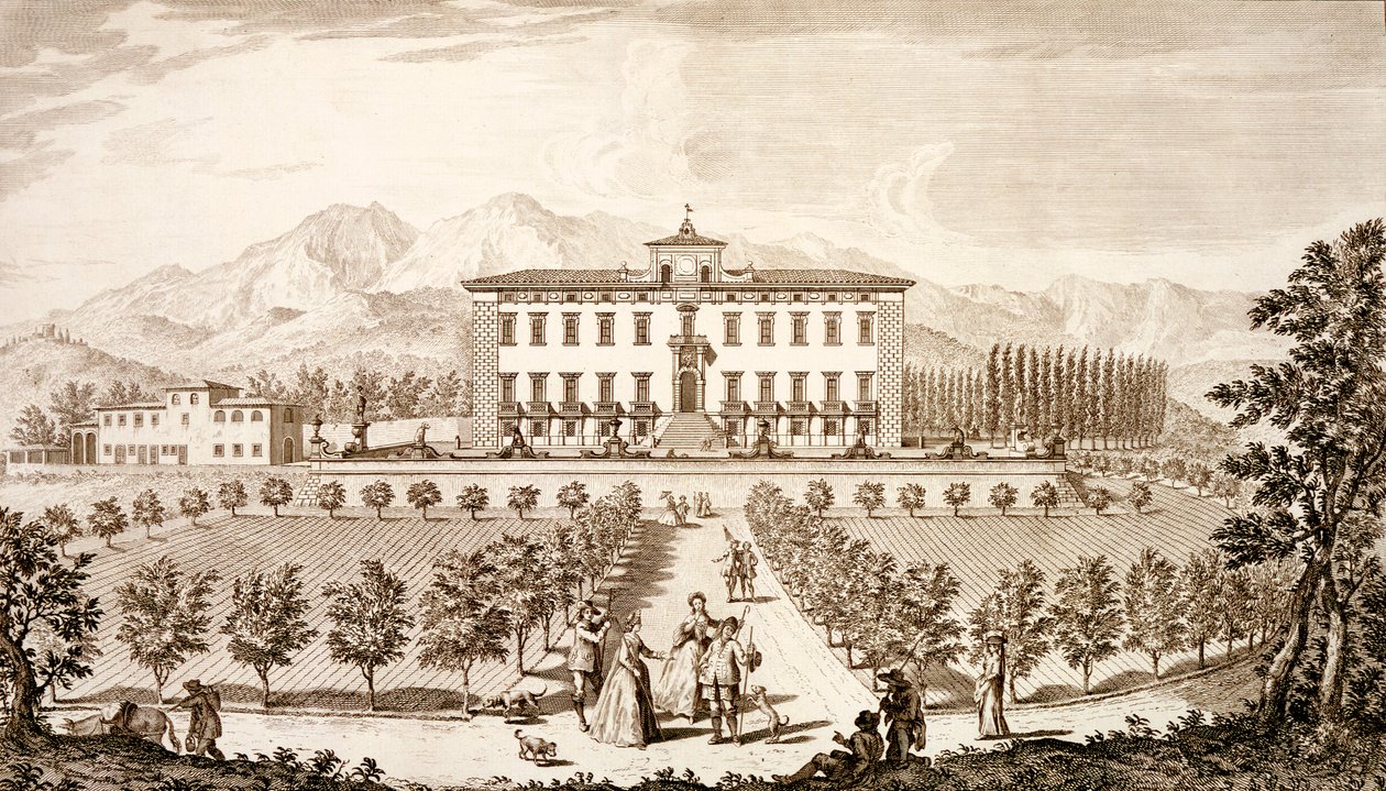 Villa del Barone酒店位于1744年至1957年，由Giuseppe Bouchard撰写的“托斯卡纳风景” 作者 朱塞佩·佐基