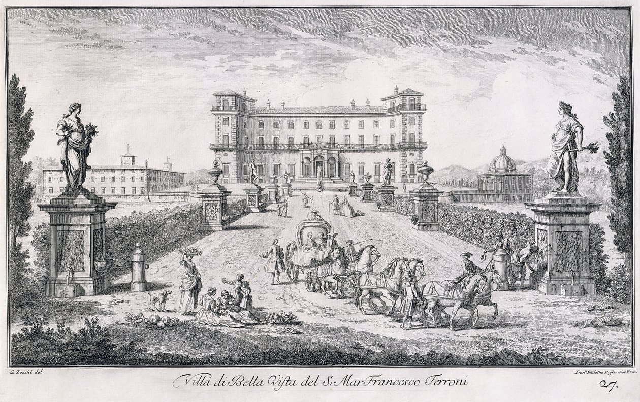 Villa di Bella Vista，第27页，来自“景观” 作者 朱塞佩·佐基