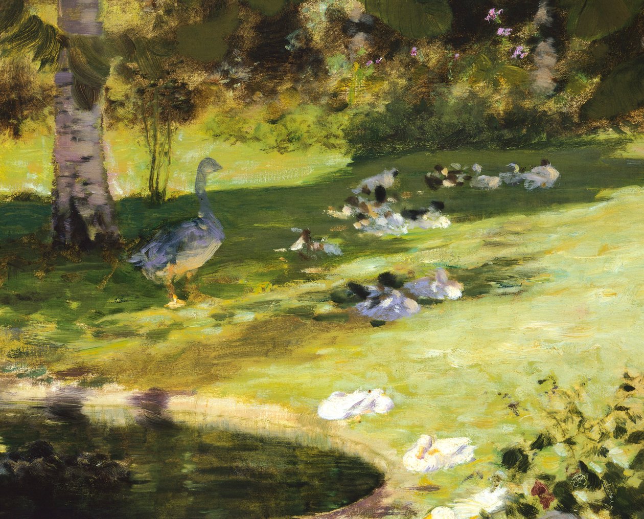 花园里的早餐，朱塞佩·德·尼蒂斯（Giuseppe de Nittis），细节 作者 朱塞佩或约瑟夫·德尼蒂斯
