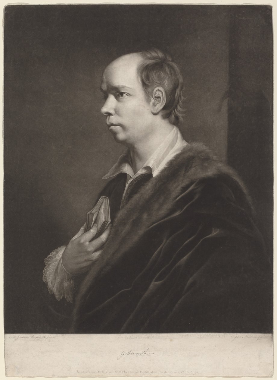 奥利弗-戈德史密斯 作者 Giuseppi Filippo Liberati Marchi 在 Joshua Reynolds 爵士之后