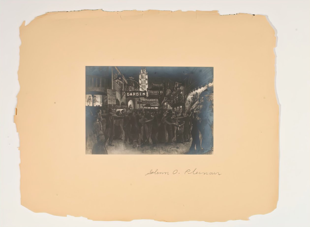 人民生活的场景，无题作品集，约1905-1906。 作者 格伦·科尔曼