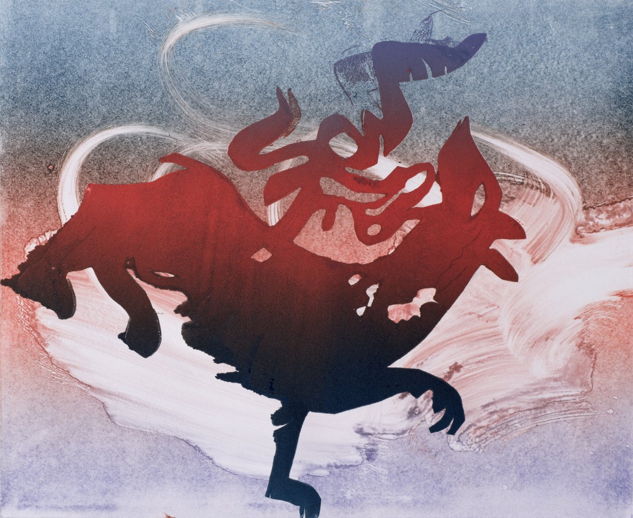 Maeshowe Dragon，1995（monotype） 作者 格洛丽亚·沃灵顿