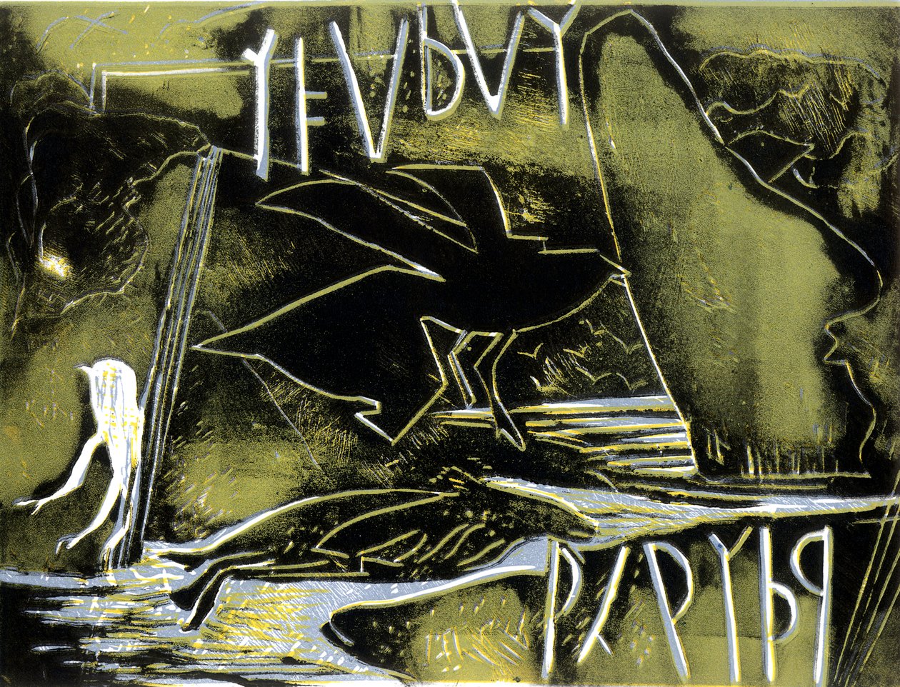 变化的世纪（linocut） 作者 格洛丽亚·沃灵顿