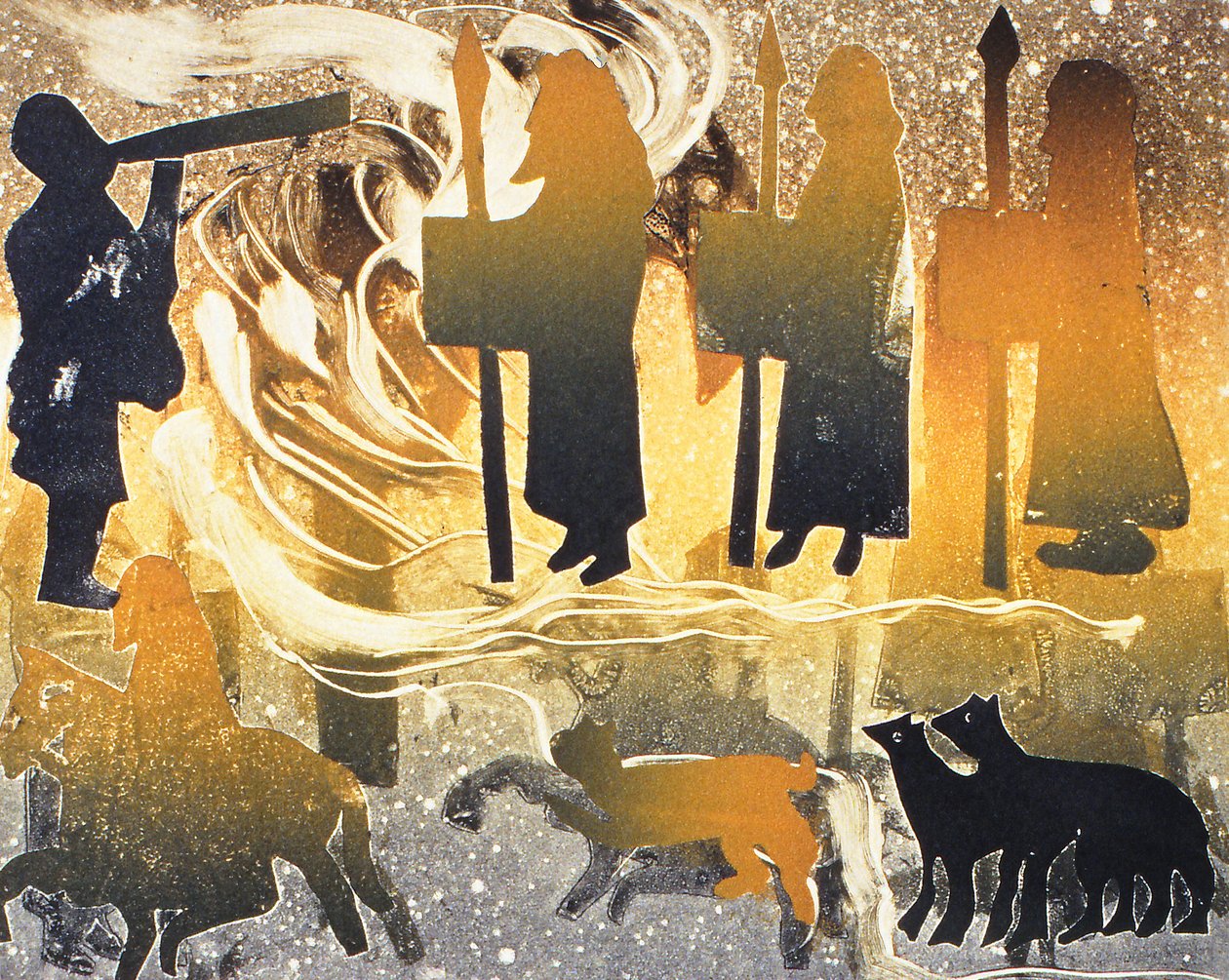 Pictish Melody，2000（monoprint） 作者 格洛丽亚·沃灵顿