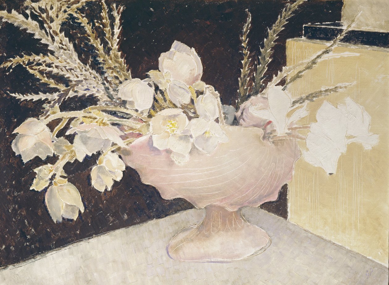 仙客来和圣诞玫瑰，1934年 作者 格林·沃伦·菲尔波特