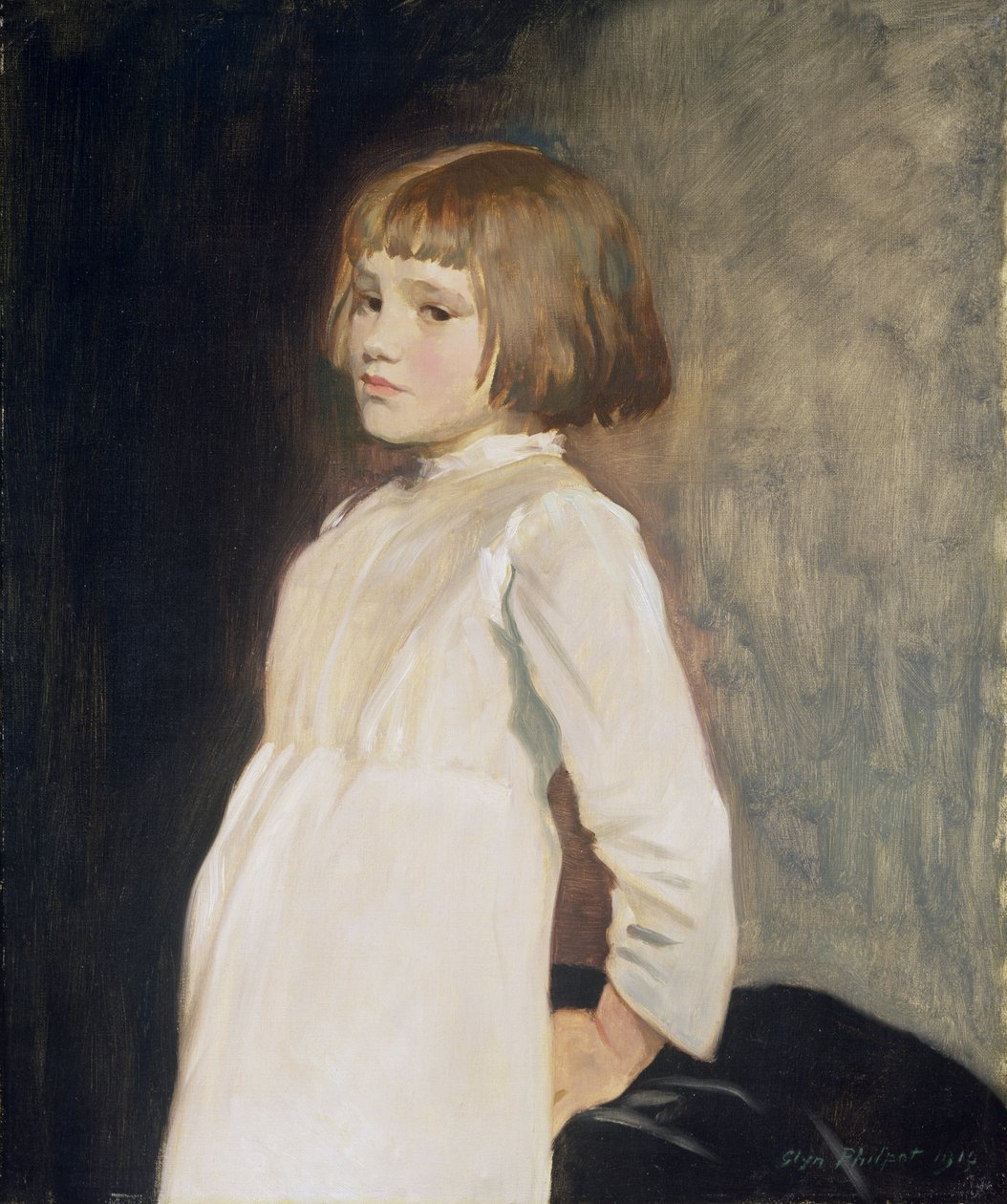 加布里埃尔·克罗斯，艺术家侄女，1919年 作者 格林·沃伦·菲尔波特