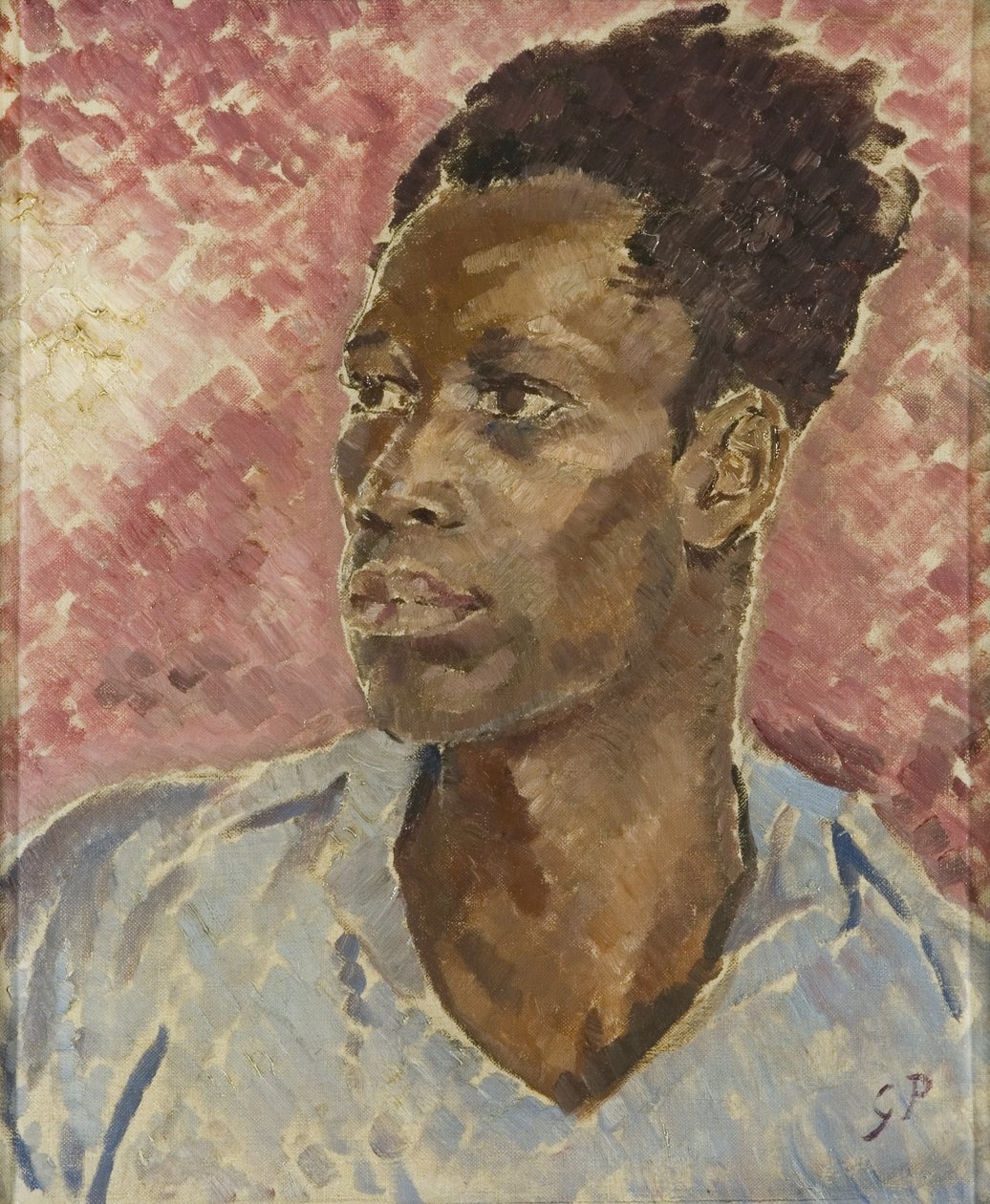 黑人的头，约1935年（布面油画） 作者 格林·沃伦·菲尔波特