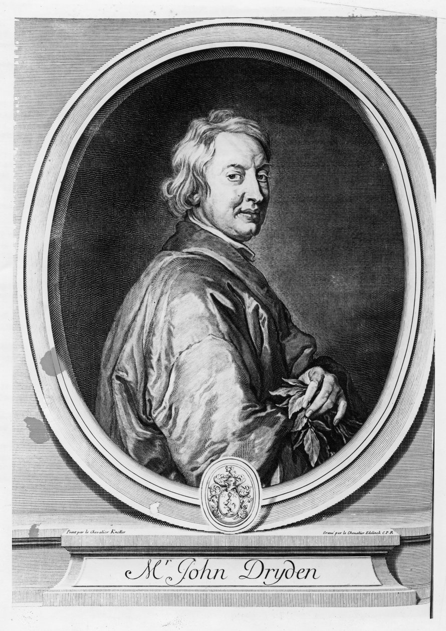约翰德莱顿（1631-1700）由Gerard Edelinck（1640-1707）刻 作者 戈弗雷·克纳勒