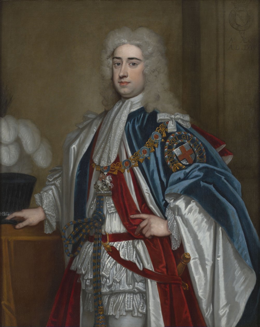 多塞特第一公爵Lionel Sackville的肖像（1688-1765） 作者 戈弗雷·克纳勒