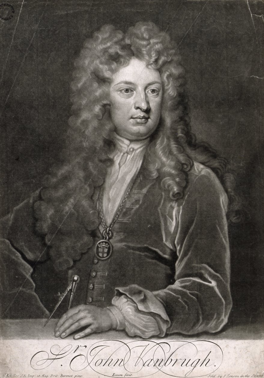 John Vanbrugh爵士（1664-1726），约翰西蒙（约1675-1751） 作者 戈弗雷·克纳勒