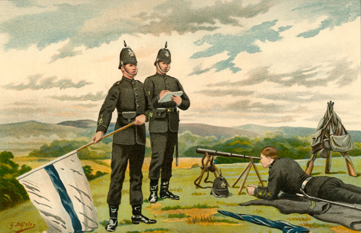 1890年米德尔塞克斯维多利亚步枪-志愿者。 作者 戈弗雷·道格拉斯·吉尔斯