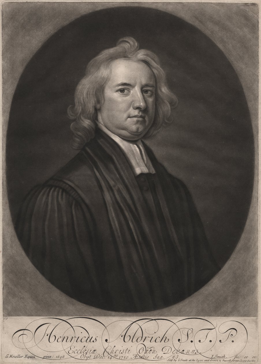 Henricus Aldrich，约翰史密斯（1652-1743），1696年（mezzotint） 作者 戈弗雷·克纳勒