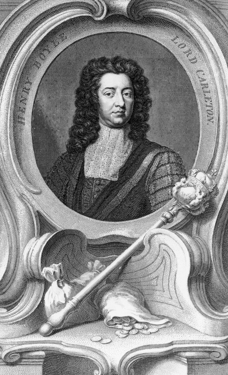 亨利·博伊尔，卡普尔顿勋爵，由雅各布斯·胡布拉肯（Jacobus Houbraken）刻，1740年 作者 戈弗雷·克纳勒