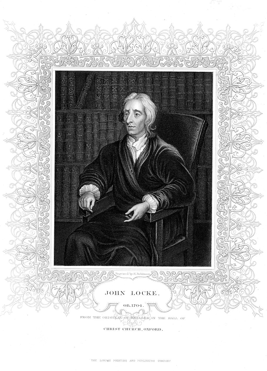 英国哲学家约翰·洛克（John Locke），c1680-1704年 作者 戈弗雷·克纳勒