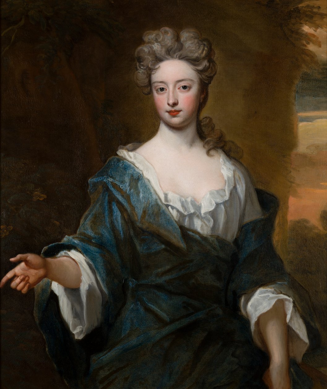 夏洛特-米德尔顿（1679-1731 年）肖像，沃里克伯爵夫人，约 1690-1723 年（布面油画） 作者 戈弗雷·克纳勒