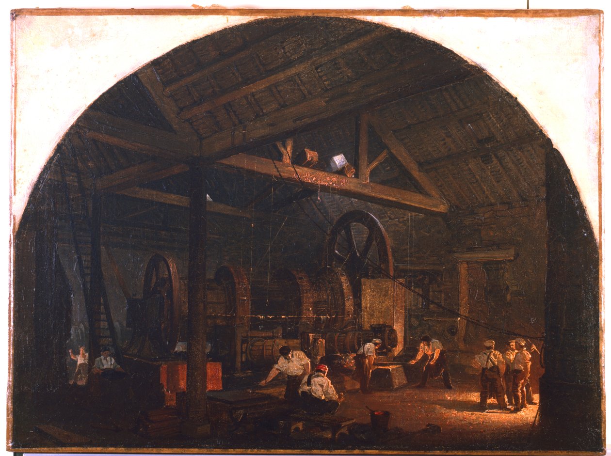 倾斜锻造，c1845-1866 作者 戈弗雷·赛克斯