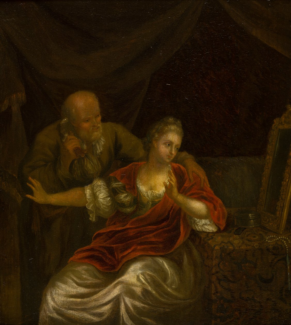 被拒绝的提议，约 1663-1706 年（布面油画） 作者 戈弗里德（后）沙尔肯或沙尔肯