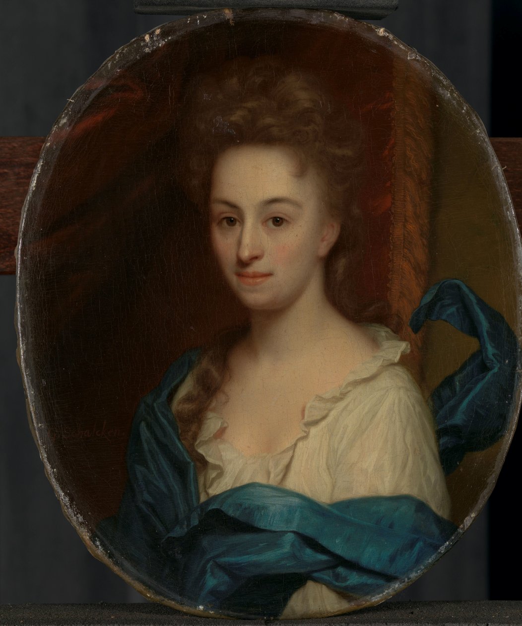 约西娜-帕拉-帕杜因之女约西娜-克拉拉-范-希特斯（1671-1753 年）肖像 作者 戈弗里德·沙尔肯